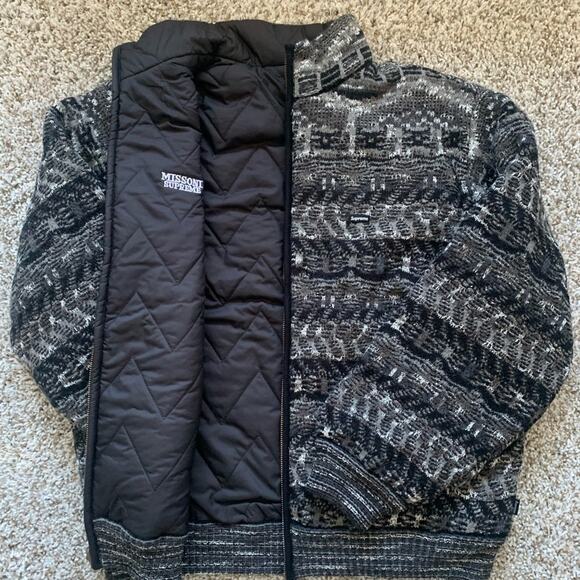 Supreme x Missoni Reversible Knit Jacket – Black – Medium with Tags - Picture 1 of 11